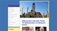 Desktop Screenshot of pfarrei-aufhausen.de