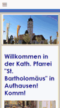 Mobile Screenshot of pfarrei-aufhausen.de